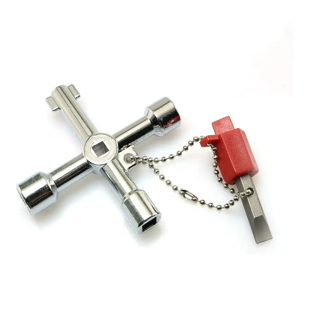 4 Way Cross Key Multi-Functional 4 in 1 Universal Utilities‎ Key
